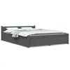 vidaXL Bett mit Schubladen Grau 140x200 cm