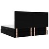 vidaXL Bett mit Stauraum und LED Schwarz 200 x 200 cm Kunstleder