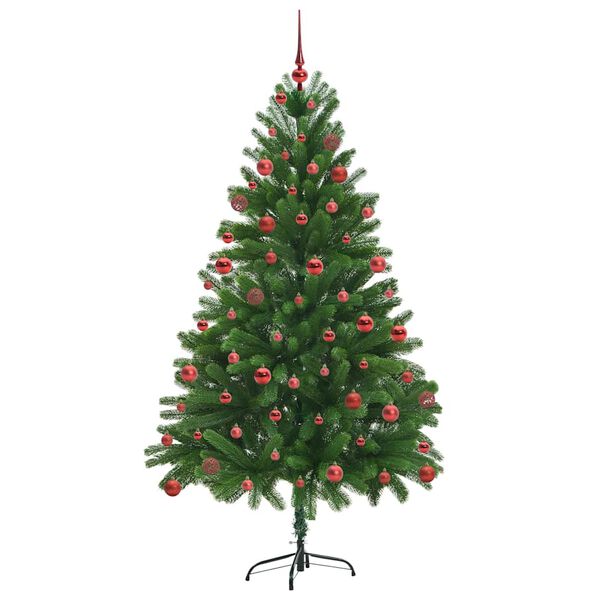 vidaXL Weihnachtsbaum mit 300 LEDs mit St&auml;nder Gr&uuml;n 180 cm PE