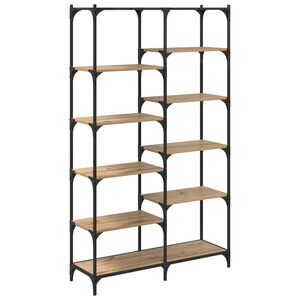 vidaXL Regal 9 Ebenen 100 x 32 x 170 cm Holzwerkstoff Artisan-Eiche