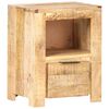 vidaXL Nachttisch 40x30x50 cm Raues Mangoholz