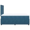 vidaXL Boxspringbett mit Matratze Blau 120x190 cm Samt