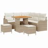 vidaXL Garten-Sofa-Set 8 Stk. 7-Sitzanzahl Beige