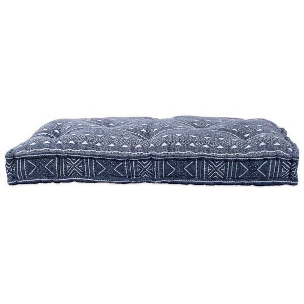 vidaXL Modulares Sofa Indigo Druck 120 x 80 x 12 cm Stoff
