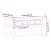 vidaXL Couchtisch mit Schubladen Corona 85x50x45 cm Massivholz Kiefer
