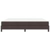 vidaXL Boxspringbett mit Matratze Dunkelbraun 200 x 200 cm Stoff