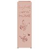 vidaXL Sonnenschirmhalter Rosa 15,5 x 15,5 x 49 cm Metall