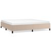 vidaXL Bettgestell ohne Matratze Cappuccino-Braun 200x200 cm Kunstleder