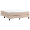 vidaXL Boxspringbettgestell Cappuccino-Braun 140x200 cm Kunstleder