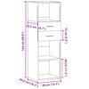 vidaXL Highboard Wei&szlig; 40x42,5x124 cm Holzwerkstoff