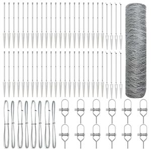 vidaXL Zaunpfosten Silber