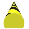 vidaXL Kantenschoner Gelb & Schwarz 4x3x100 cm PU