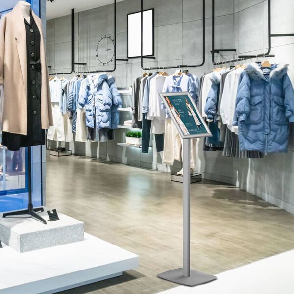 Europel Infost&auml;nder mit Klapprahmen A4 25 mm Aluminium