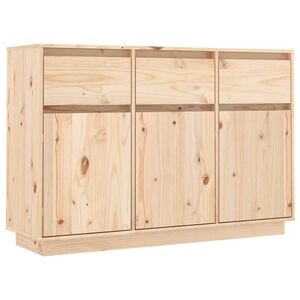 vidaXL Sideboard 111x36x75 cm Massivholz Kiefer