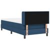 vidaXL Boxspringbett mit Matratze Blau 200 x 90 cm Polyester