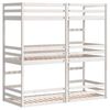 vidaXL Dreifach-Etagenbett Wei&szlig; 80x200 cm Massivholz Kiefer
