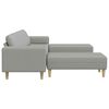 vidaXL Sofa Set Wolkengrau Stoff