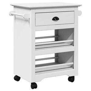 vidaXL K&uuml;chenwagen BODO Wei&szlig; 67,5x45x80 cm