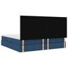 vidaXL Bett mit Stauraum und LED mit LED Blau 200 x 200 cm Polyester