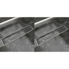 vidaXL Lineare Duschrinnen 2 Stk. 530 x 140 mm Edelstahl