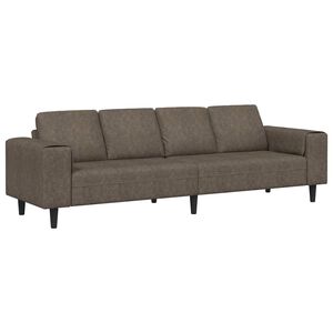 vidaXL Wohnzimmer Couch Dunkelgrau 250 x 77 x 76 cm