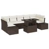 vidaXL Garten-Sofa-Set 8 stk. Braun und Creme
