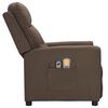 vidaXL Massagesessel Elektrisch Taupe Stoff