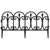 vidaXL Rasenkanten 17 Stk. Schwarz 10 m PP
