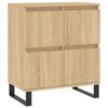 vidaXL Sideboards 3 Stk. Sonoma-Eiche Holzwerkstoff