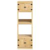 vidaXL Schrank SKI Honigbraun 66 x 58 x 207 cm Massives Kiefernholz