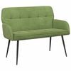 vidaXL Zweisitzer-Sofa mit Metallbeinen 2-Sitzer Hellgr&uuml;n Samt