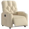 vidaXL Relaxsessel Elektrisch Creme Stoff