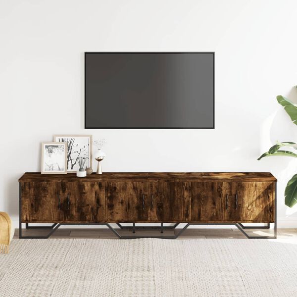 vidaXL TV-Schrank Räuchereiche 180x34x41 cm Holzwerkstoff