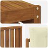 vidaXL Sofagarnituren 10 pcs Natur und Creme Massivholz Akazie