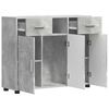 vidaXL Holzschrank Beton Grau 88,5 x 30,5 x 73 cm Holzwerkstoff