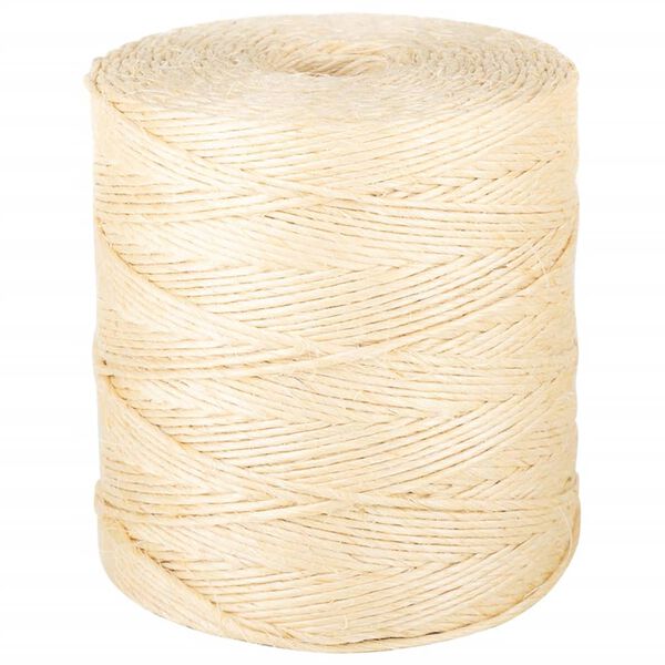 vidaXL Seil 100% Sisal 2 mm 600 m