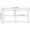 vidaXL Sonnensegel 160 g/m&sup2; Braun 2x3,5 m HDPE