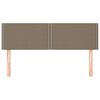 vidaXL Kopfteile 2 Stk. Taupe 72x5x78/88 cm Stoff