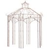 vidaXL Gartenpavillon Antikbraun 3 m Eisen