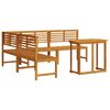 vidaXL Gartenb&auml;nke Set 4 stk. Braun Massivholz Akazie