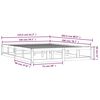vidaXL Massivholzbett Grau 150x200 cm