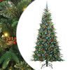 vidaXL K&uuml;nstlicher klappbarer Weihnachtsbaum Gr&uuml;n 240 cm PE und PVC