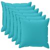 vidaXL Kissenbezug 6 stk. HOUTEN T&uuml;rkis 45 x 45 cm Polyester