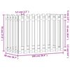 vidaXL Hochbeet Lattenzaun-Design 100x50x70 cm Massivholz Douglasie