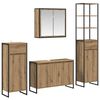 vidaXL Badezimmerm&ouml;bel-Set 4 stk. Artisan-Eiche Holzwerkstoff