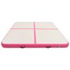 vidaXL Aufblasbare Gymnastikmatte mit Pumpe 200x200x10 cm PVC Rosa