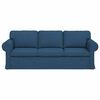 vidaXL Sofa Blau Gesamtabmessungen: 215 x 82 x 80 cm (B x T x H) Samt