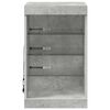 vidaXL Sideboard mit LED-Leuchten Betongrau 41x37x67 cm