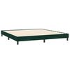 vidaXL Boxspringbett mit Matratze Dunkelgr&uuml;n 200x210 cm Samt