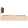 vidaXL Bettgestell mit gepolstertem Kopfteil Taupe 160 x 200 cm